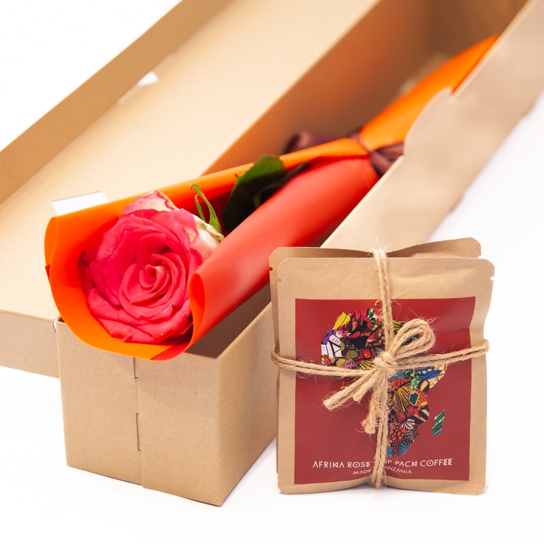 AFRIKA ROSE オリジナル］ DRIP PACK COFFEE と1輪ギフトBOX