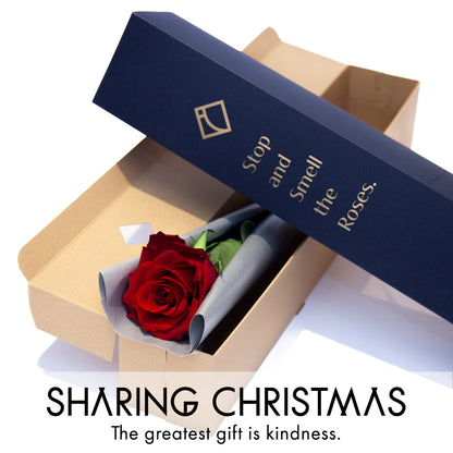 【お届け日限定】ONE ROSE BOX［RED ROSE］