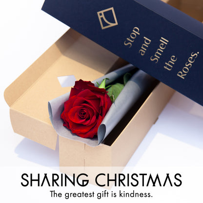 【お届け日限定】ONE ROSE BOX［RED ROSE］
