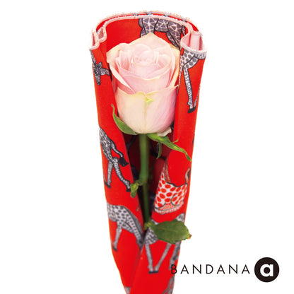 ONE ROSE BOX（アフリカ「アニマル柄」バンダナラッピング）