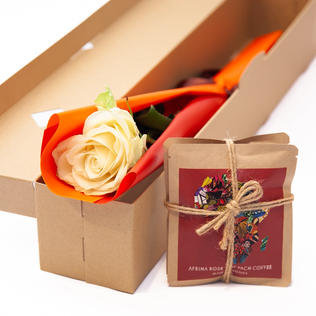 AFRIKA ROSE オリジナル］ DRIP PACK COFFEE と1輪ギフトBOX