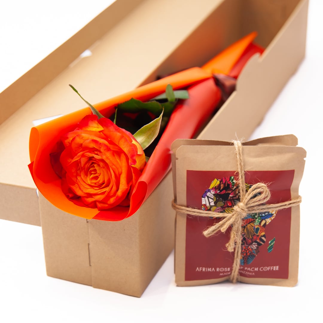 AFRIKA ROSE オリジナル］ DRIP PACK COFFEE と1輪ギフトBOX